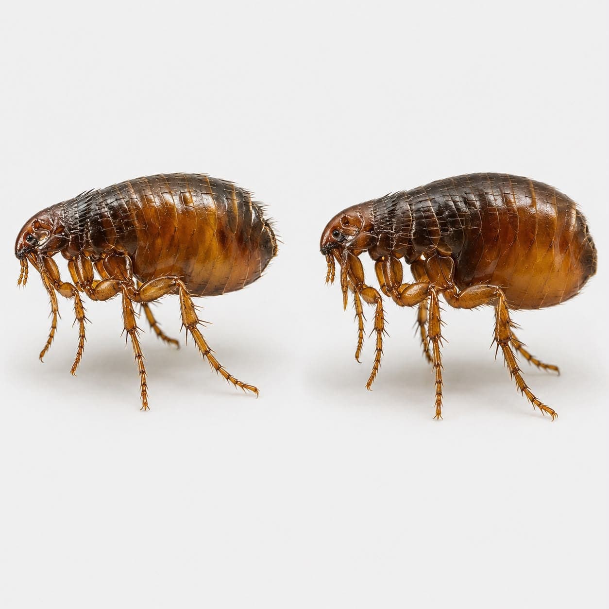 Puce du chat et du chien (Ctenocephalides felis) en gros plan, image de détermination du lexique des nuisibles