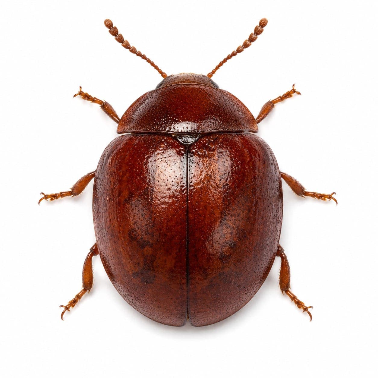 Gibbium (Gibbium psylloides) en gros plan, image de détermination du lexique des nuisibles